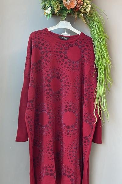 Pantolonlu Takım  Bordo
