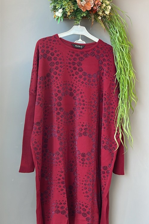 Pantolonlu Takım  Bordo