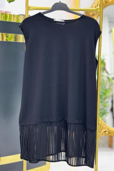 PLİSELİ İÇLİK  Siyah