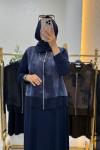 Riham.Etekli Takım Lacivert