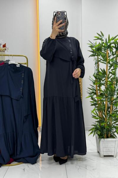 Rozalin Elbise Siyah