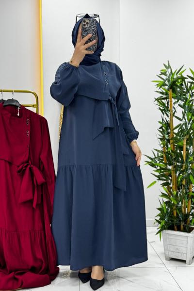 Rozalin Elbise Lacivert