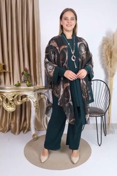 SARAY 3 LÜ TAKIM Zümrüt