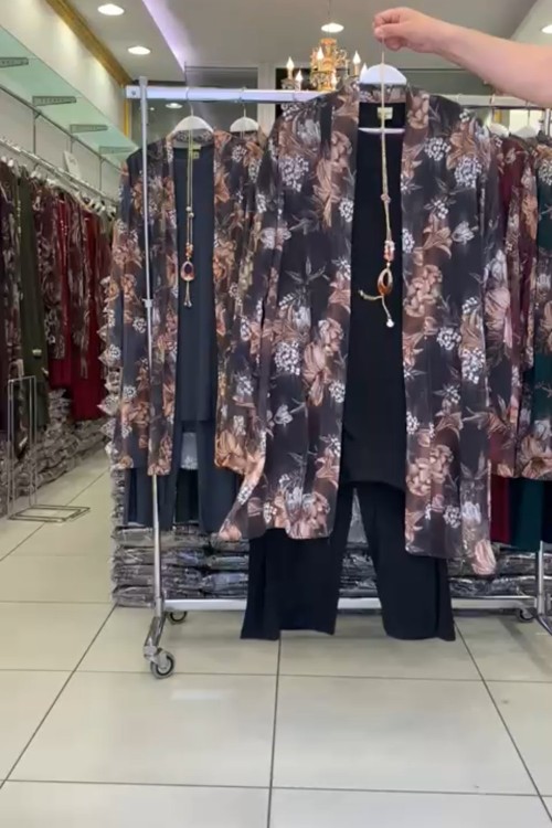 Sevim 3 lü Takım Siyah