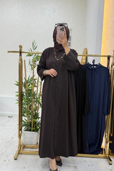 Sıla Tunik Elbise Kahverengi