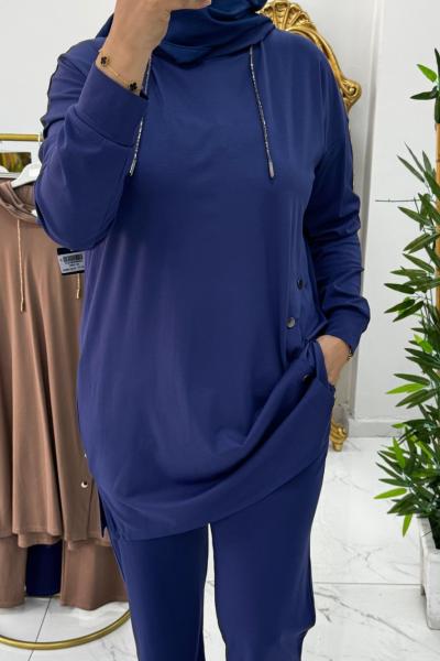 Silvia Takım Koyu Mor