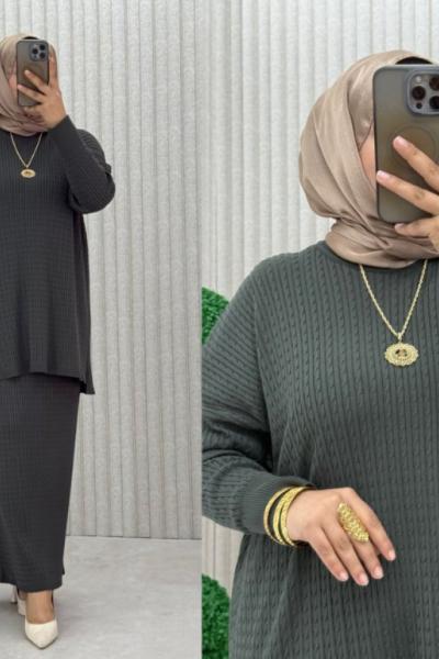 SONGÜL SAÇ ÖRGÜLÜ TKM Haki