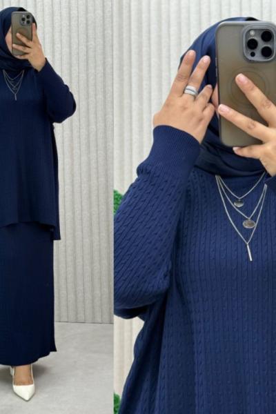 SONGÜL SAÇ ÖRGÜLÜ TKM Lacivert