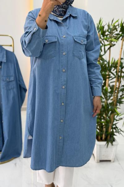 Terra Gömlek Kap Açık Mavi