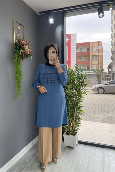 Tunik Petrol Mavisi