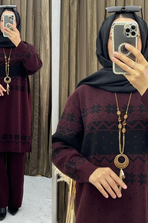 NEJLA ÜÇLÜ TAKIM  Bordo