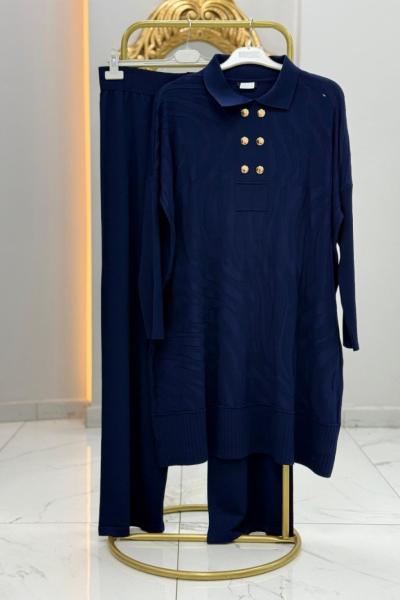 Yasemin Merserize Takım Lacivert