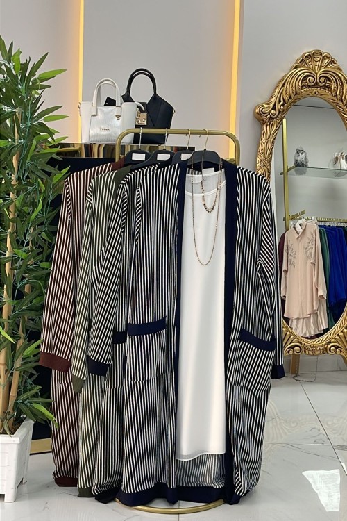 ZEHRA CEPLİ HIRKA Lacivert