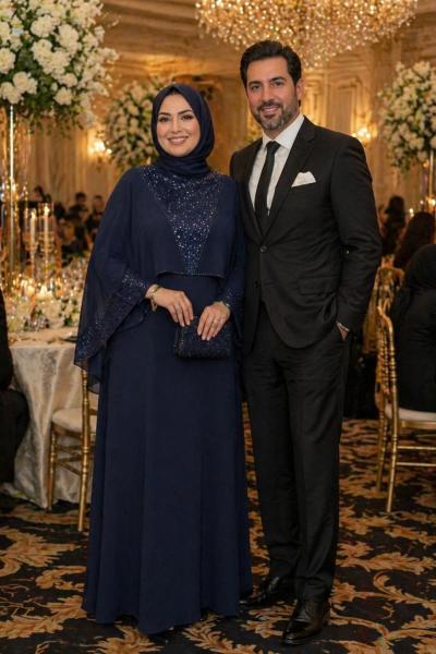 Zerafet Payetli Abaya Lacivert