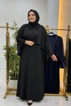 Zerafet Payetli Abaya Siyah