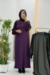 Zerine Elbise  Mor