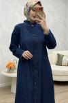 Göksu Ferace Elbise Lacivert