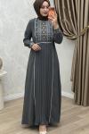 Lale Elbise Gri