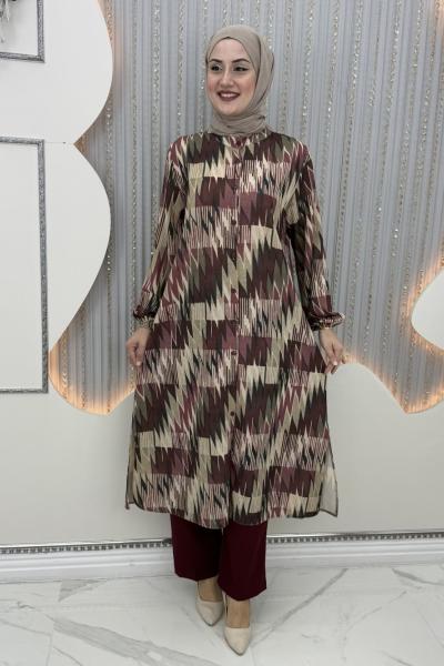 Alaz Pantolonlu Takım Bordo