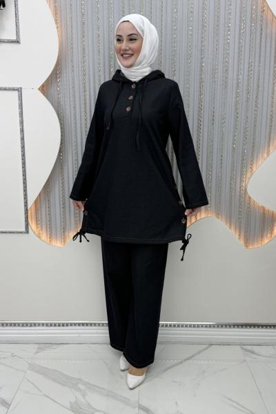 Alben Pantolonlu Takım Siyah