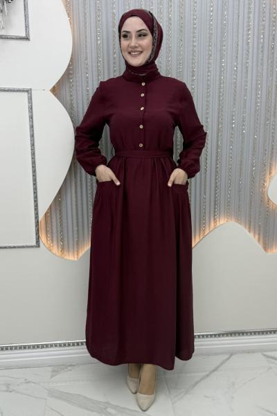 Armin Cepli Elbise Bordo