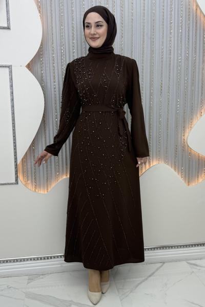 Asalet Abiye Kahverengi