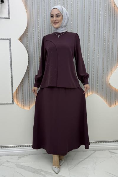 Asil etekli takım Mürdüm