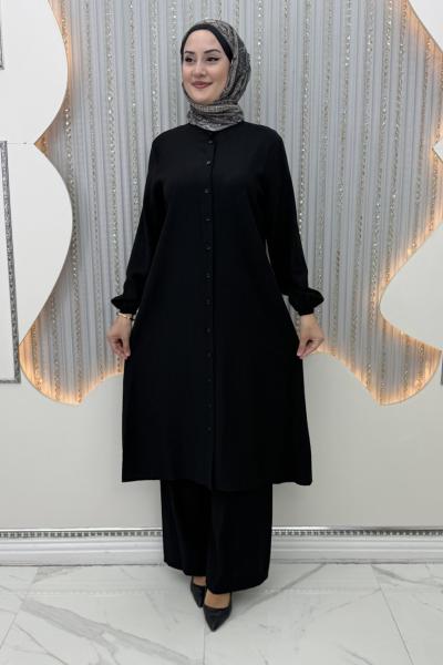 Aslıhan Pantolonlu Takım Siyah