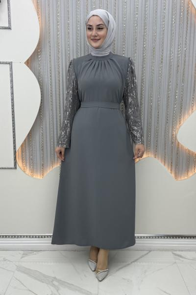 Ayışığı Abiye Gri