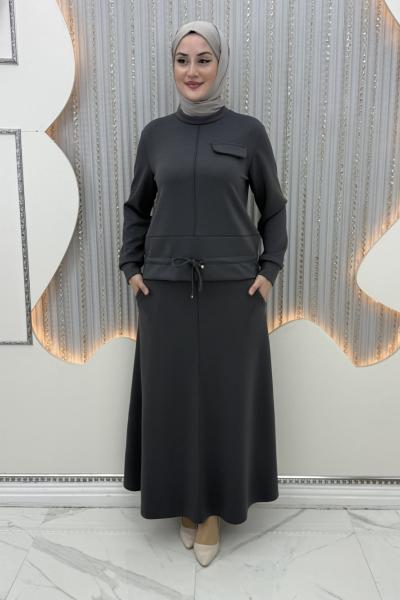 Aymina Etekli Takım Antrasit