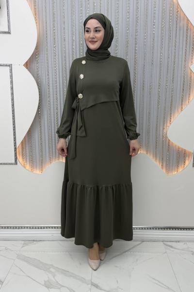 Begüm Elbise Haki