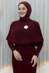 Bergüzar Elbise Bordo
