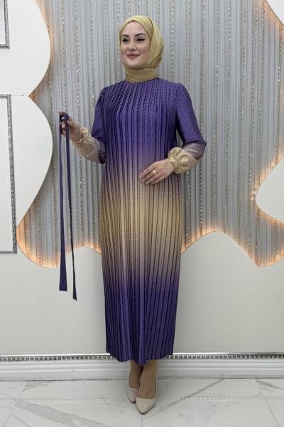 Birce elbise  Mor