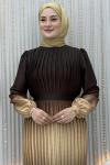Birce elbise  Kahverengi