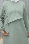 Bükra Elbise Mint Yeşili