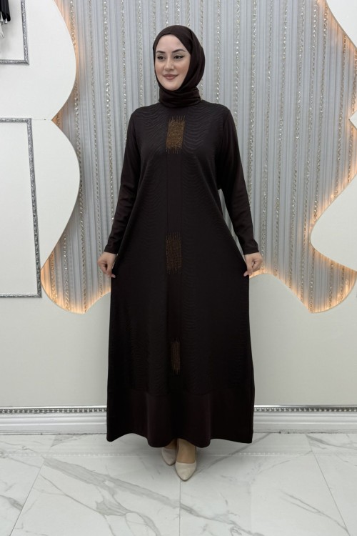 Burcu Elbise Kahverengi