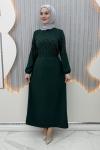 Büşra Elbise Zümrüt
