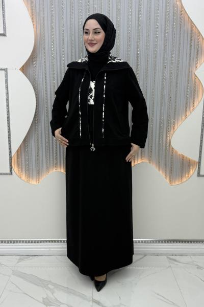 Ceyda 3’lü Takım Siyah