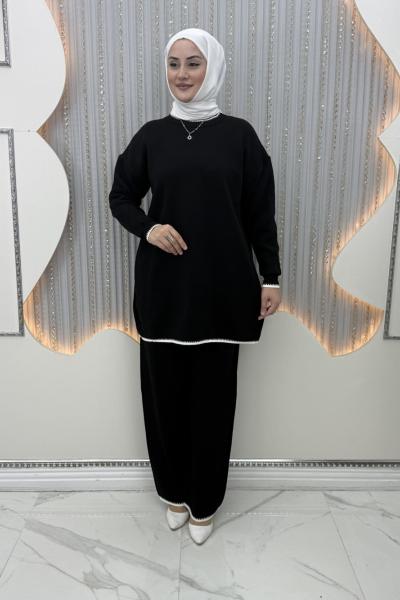 Çima 2’li Triko Takım Siyah