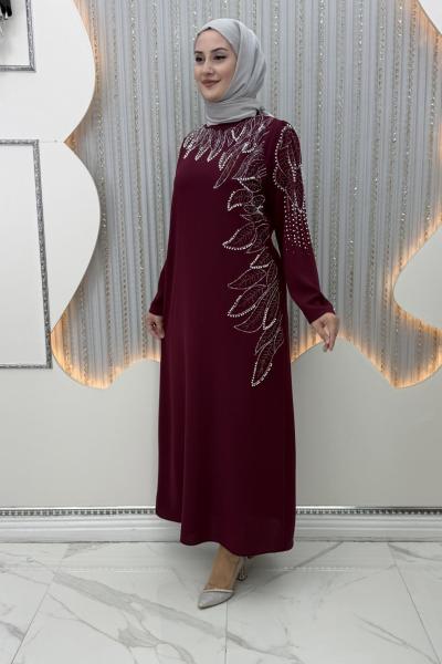 Denizyıldızı abiye  Bordo