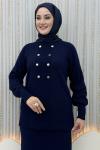 Dicle Etekli Takım  Lacivert