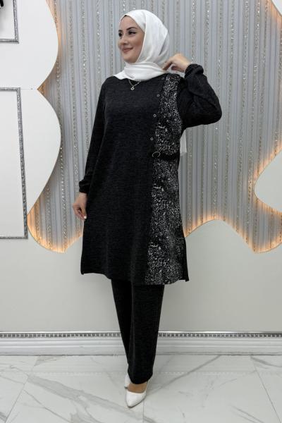 Dilek Pantolonlu Takım Siyah