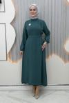 Dilruba Elbise Mint Yeşili