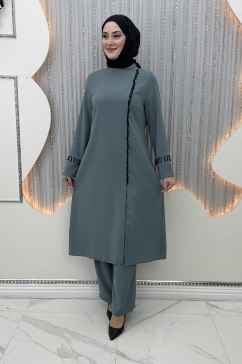 Efila Pantolonlu Takım Gri