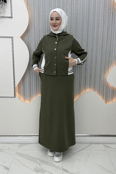 Ekim Yelekli Elbise Haki