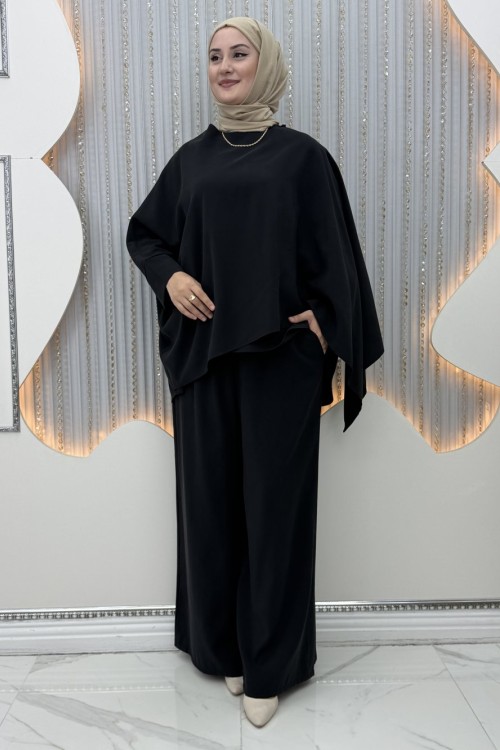 Elisya Pantolonlu Takım  Siyah