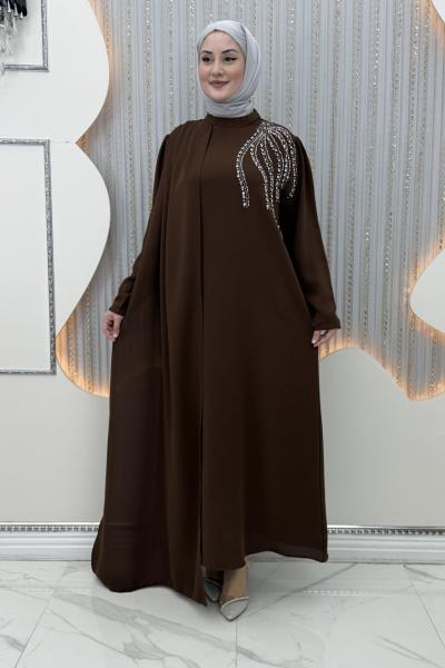 Elizabet Abiye Kahverengi