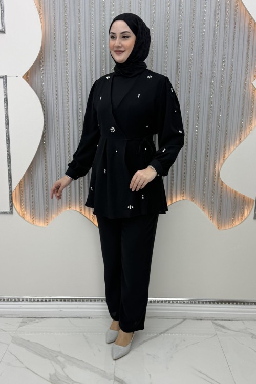 Elza 3’lü Takım Siyah