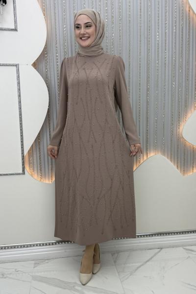 Gece Işıltısı Abiye Vizon