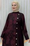 Gülsena Pantolonlu Takım Bordo